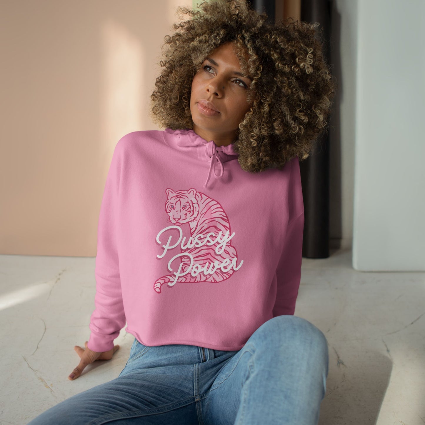 Pussy Power Crop Hoodie