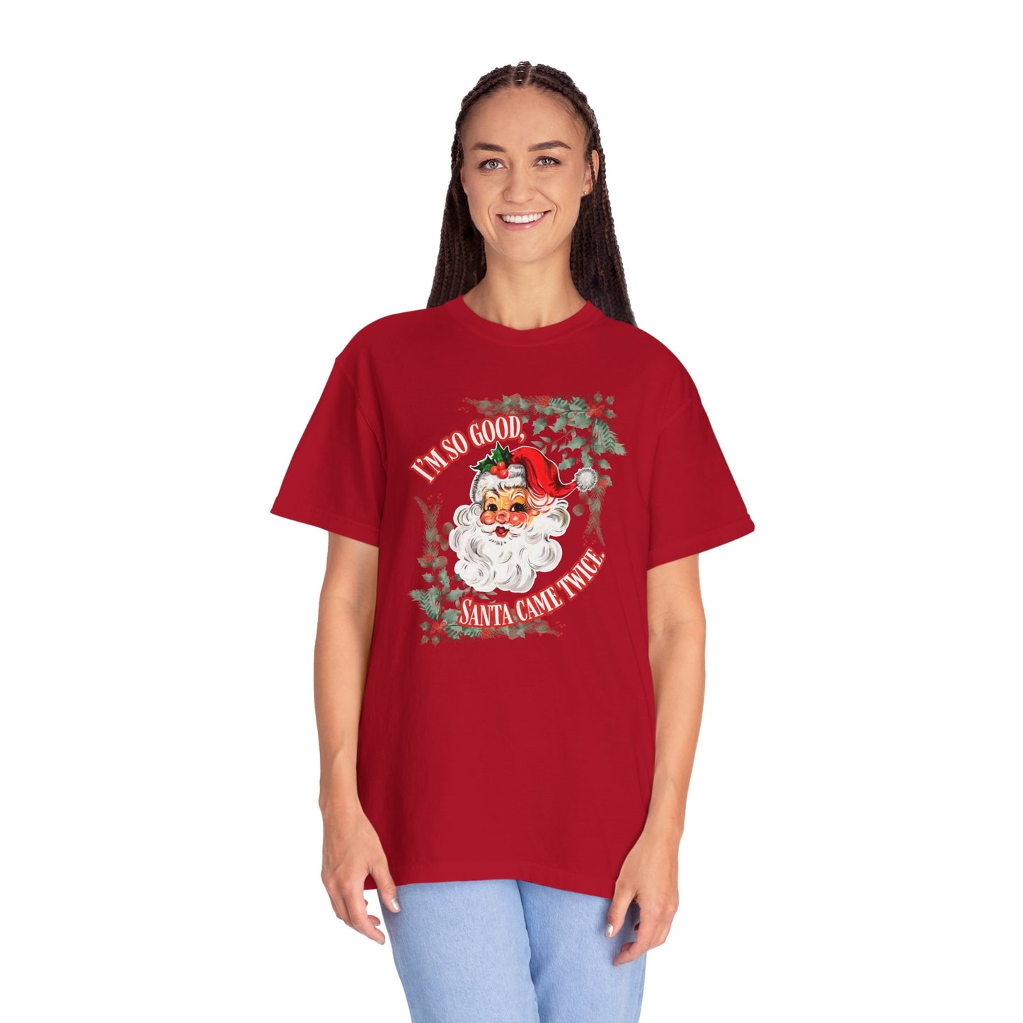 Santa's Coming Comfort Colors Tee