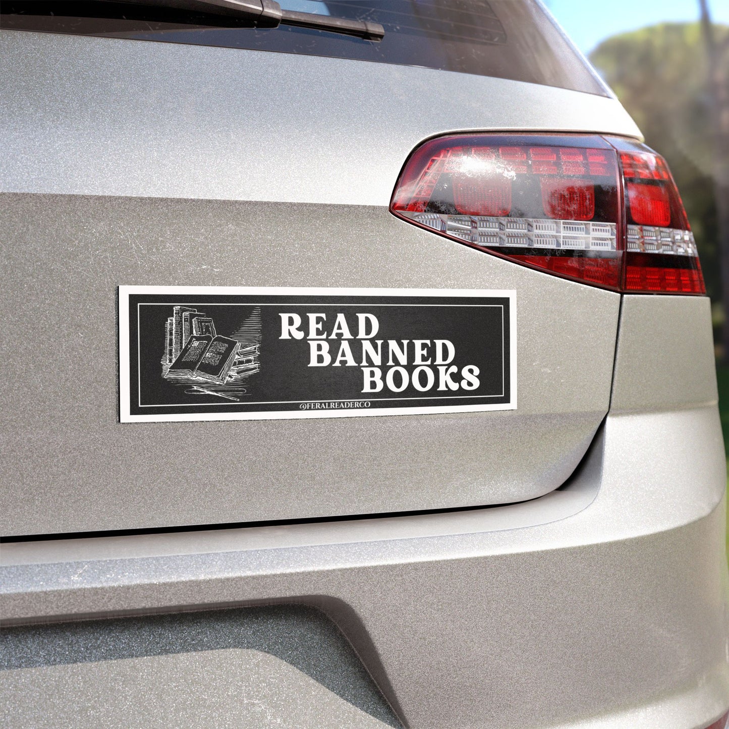 Banned Books Car Magnet