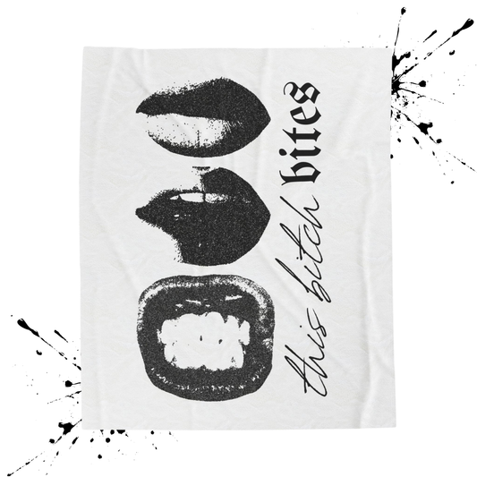 This Bitch Bites Plush Blanket
