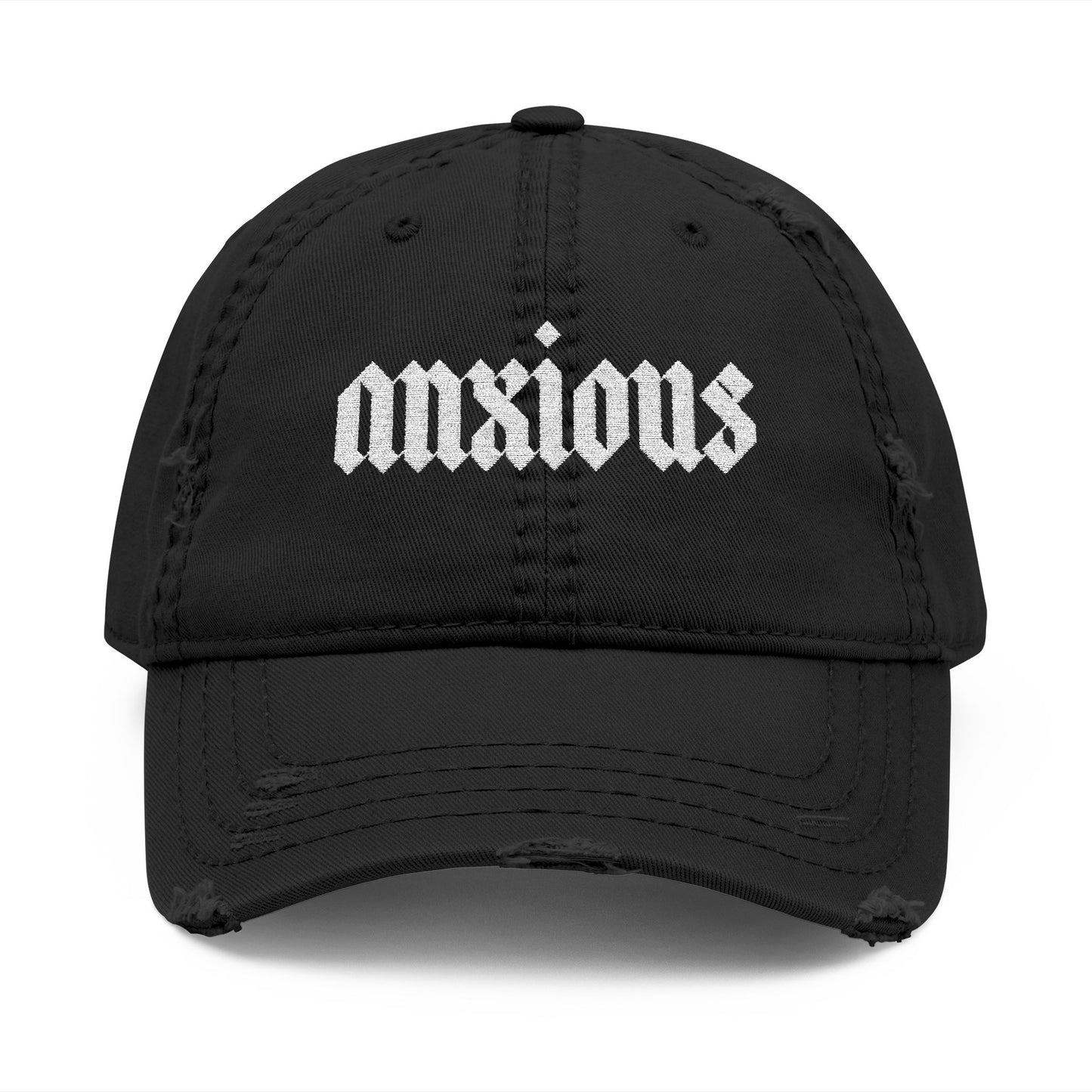 Anxious Distressed Hat (Embroidery)