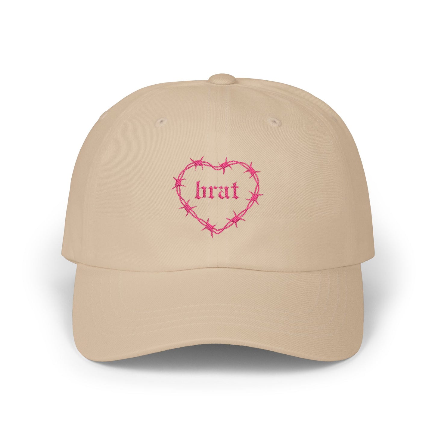 Brat Hat (Embroidery- Pink)