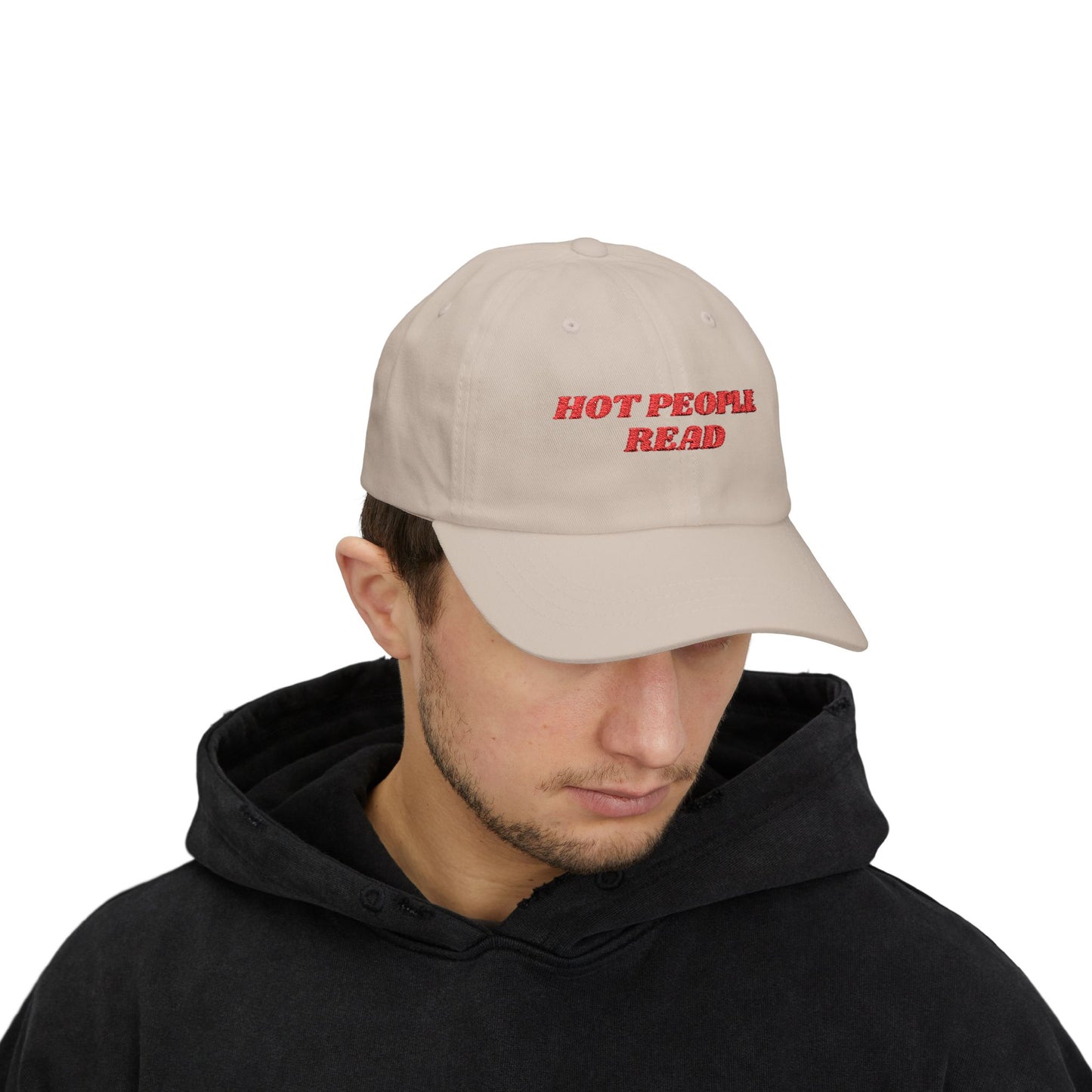 Hot People Read Hat (embroidery)