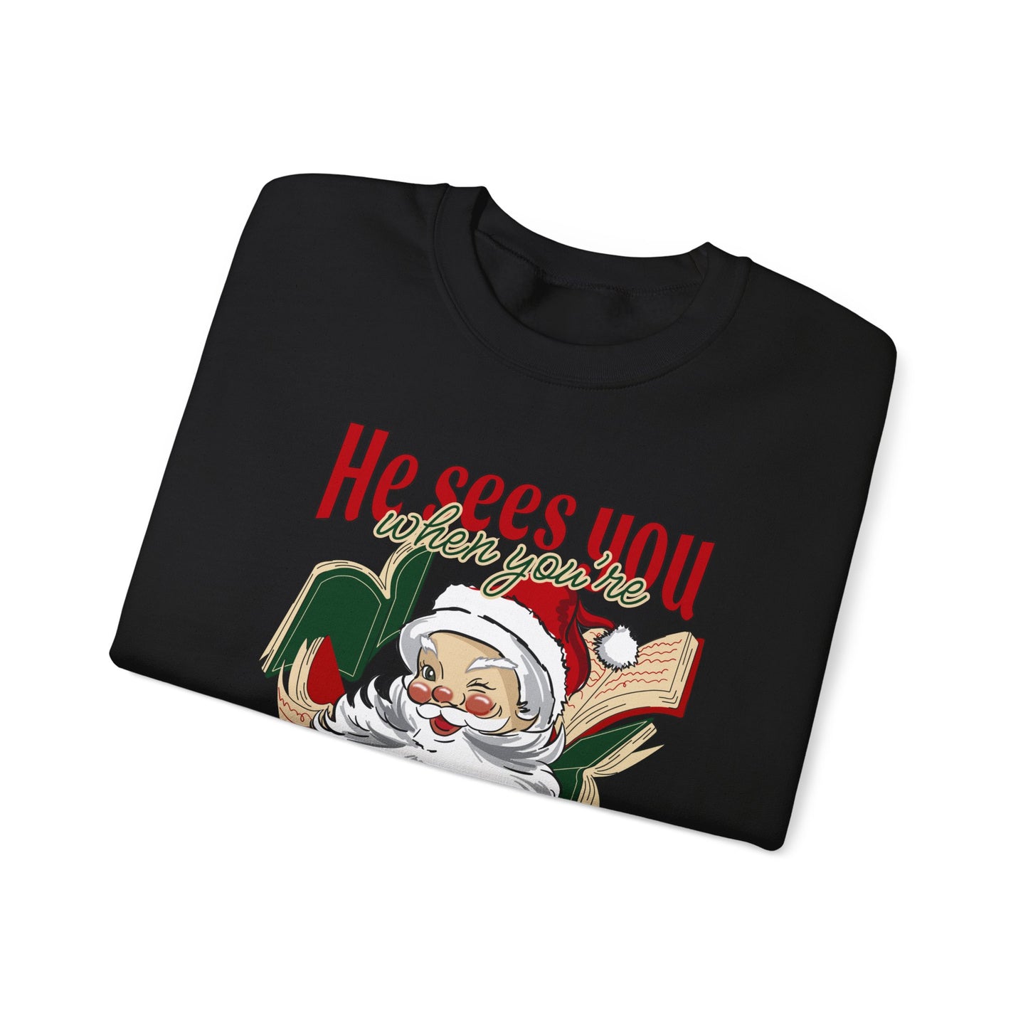 He Sees You Crewneck