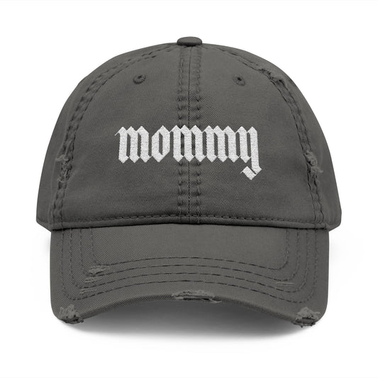 Mommy Distressed Hat (Embroidery)