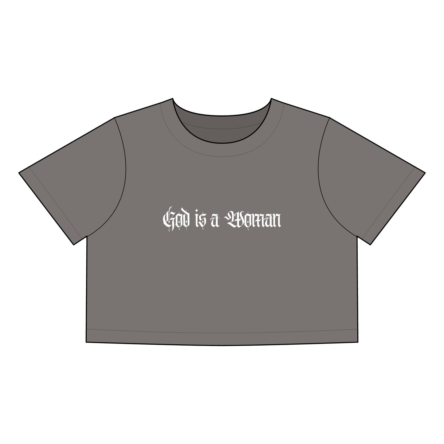 God is a Woman Heavy Faded Crop