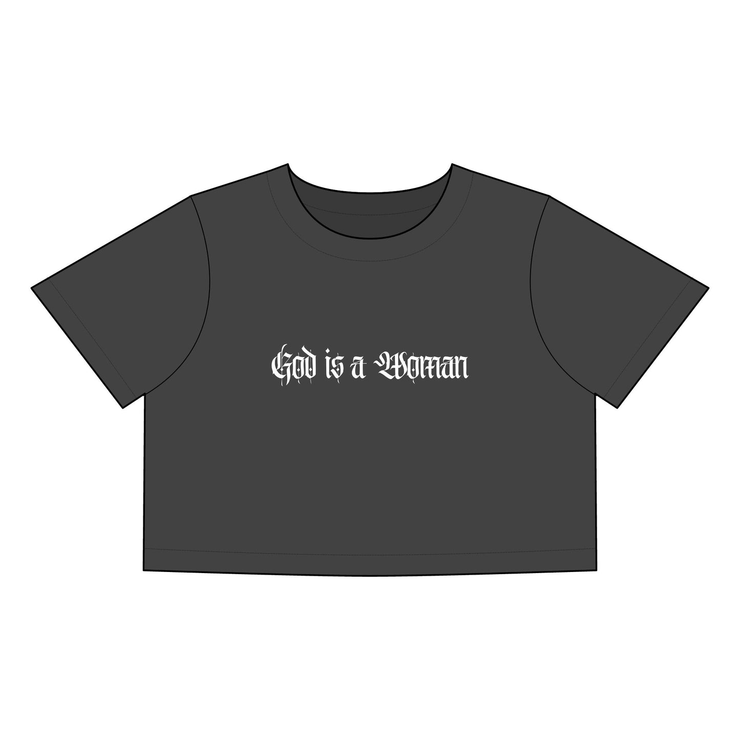 God is a Woman Heavy Faded Crop