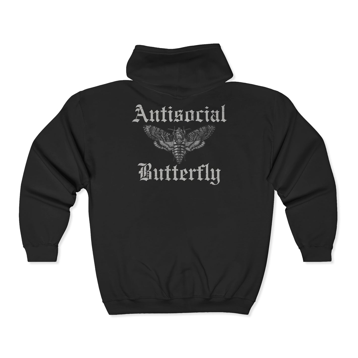Antisocial Zippered Hoodie