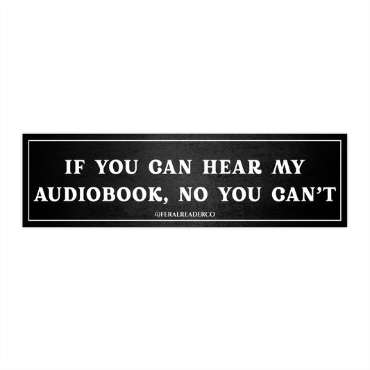 Audiobook Bumper Sticker