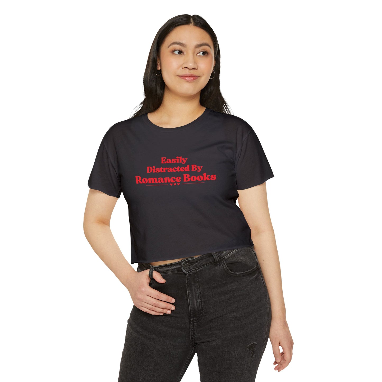 Distracted by Romance Crop Top