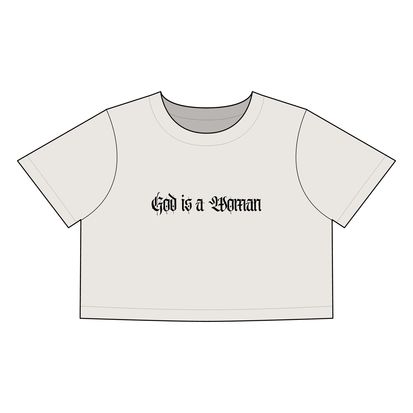 God is a Woman Heavy Faded Crop