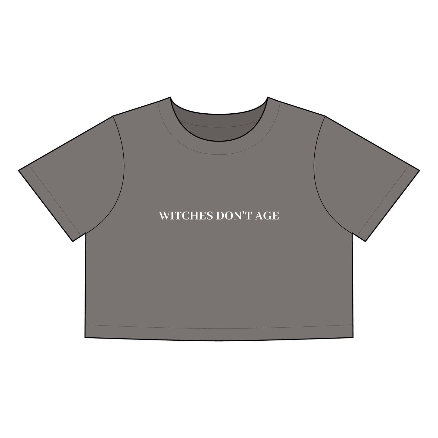 Witches Don't Age Heavy Faded Crop