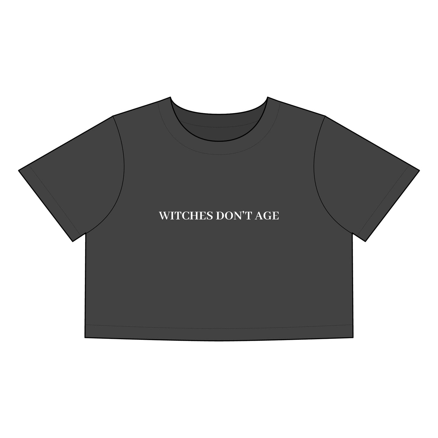 Witches Don't Age Heavy Faded Crop