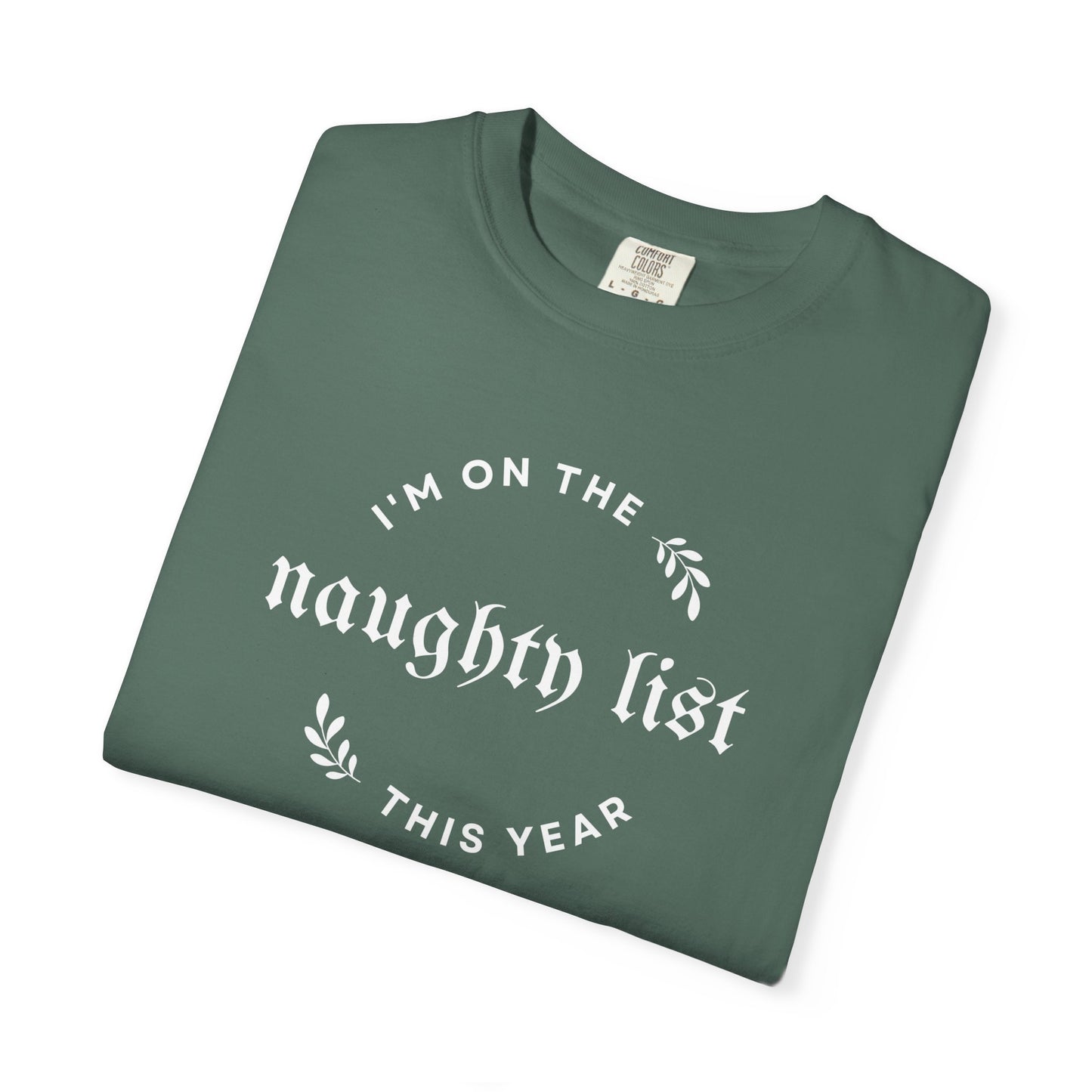 Naughty List Comfort Colors Tee