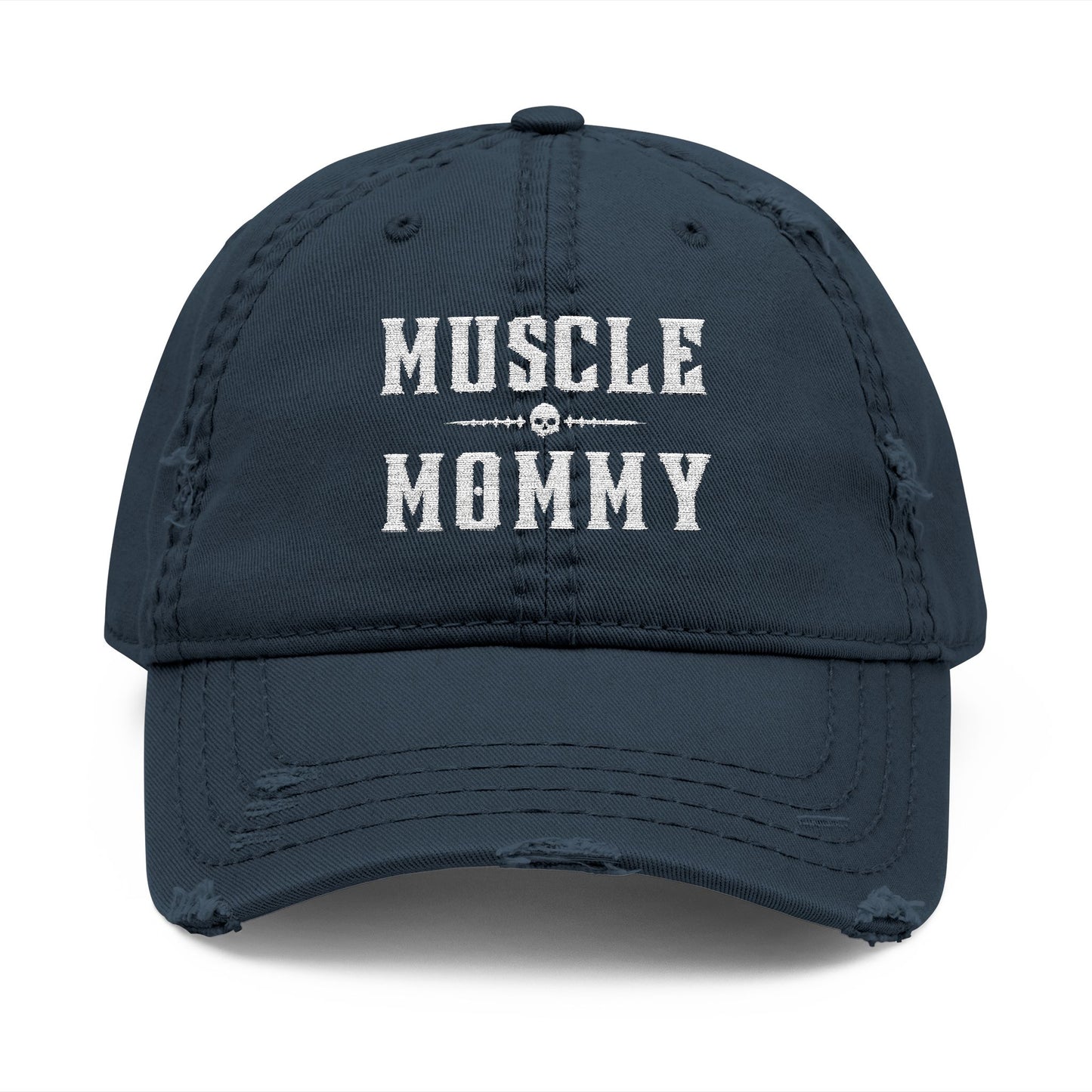Muscle Mommy Distressed Hat (Embroidery)