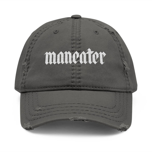 Maneater Distressed Hat (Embroidery)