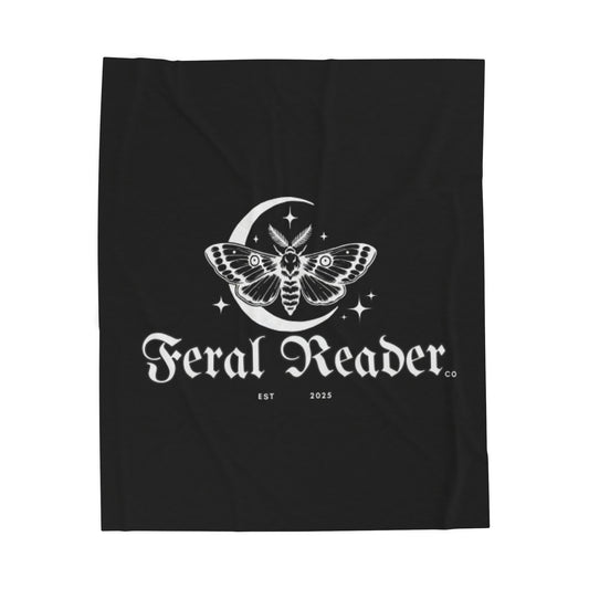 Feral Reader Velveteen Plush Blanket