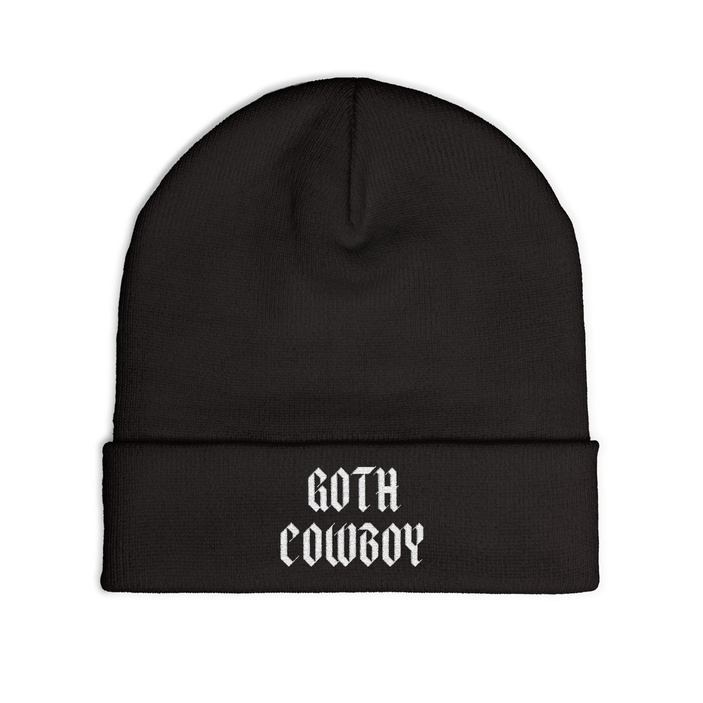 Goth Cowboy Beanie (Embroidery)
