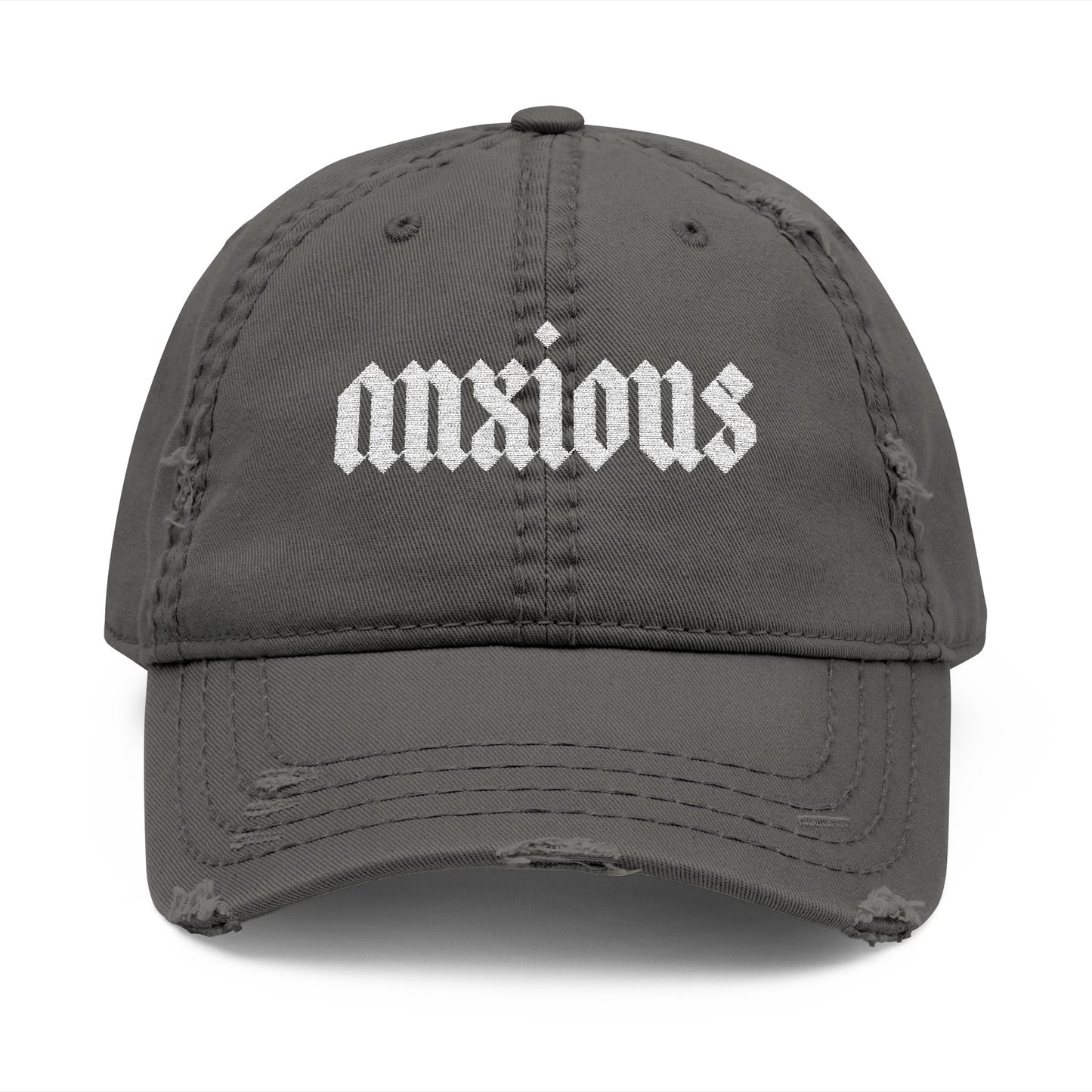 Anxious Distressed Hat (Embroidery)