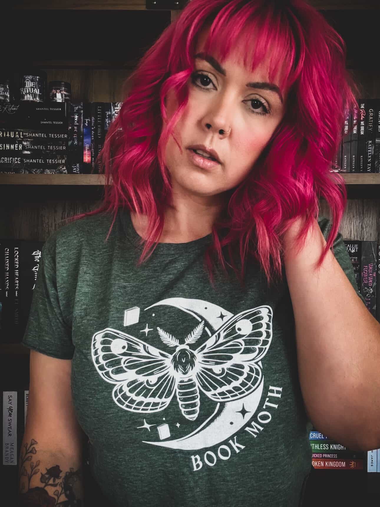 Book Moth Crop Top