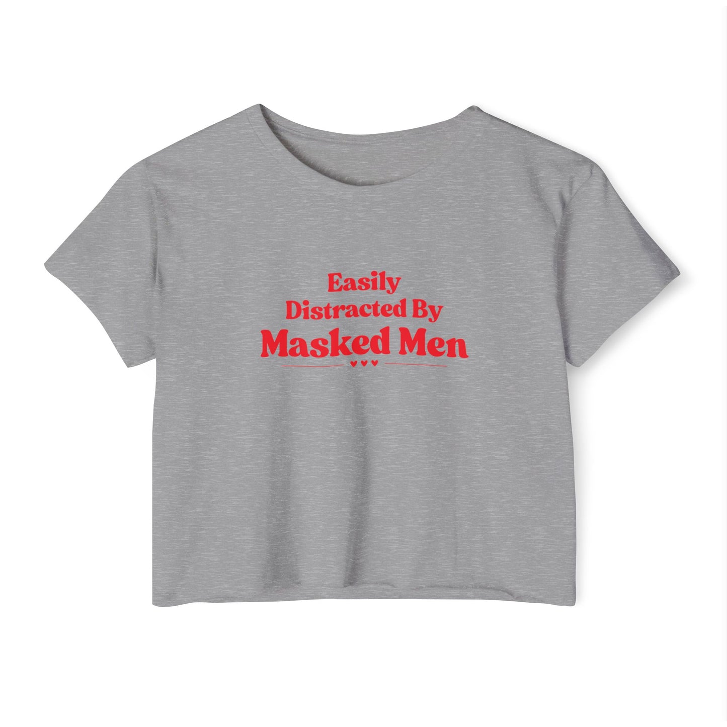 Distracted by Masked Men Crop Top