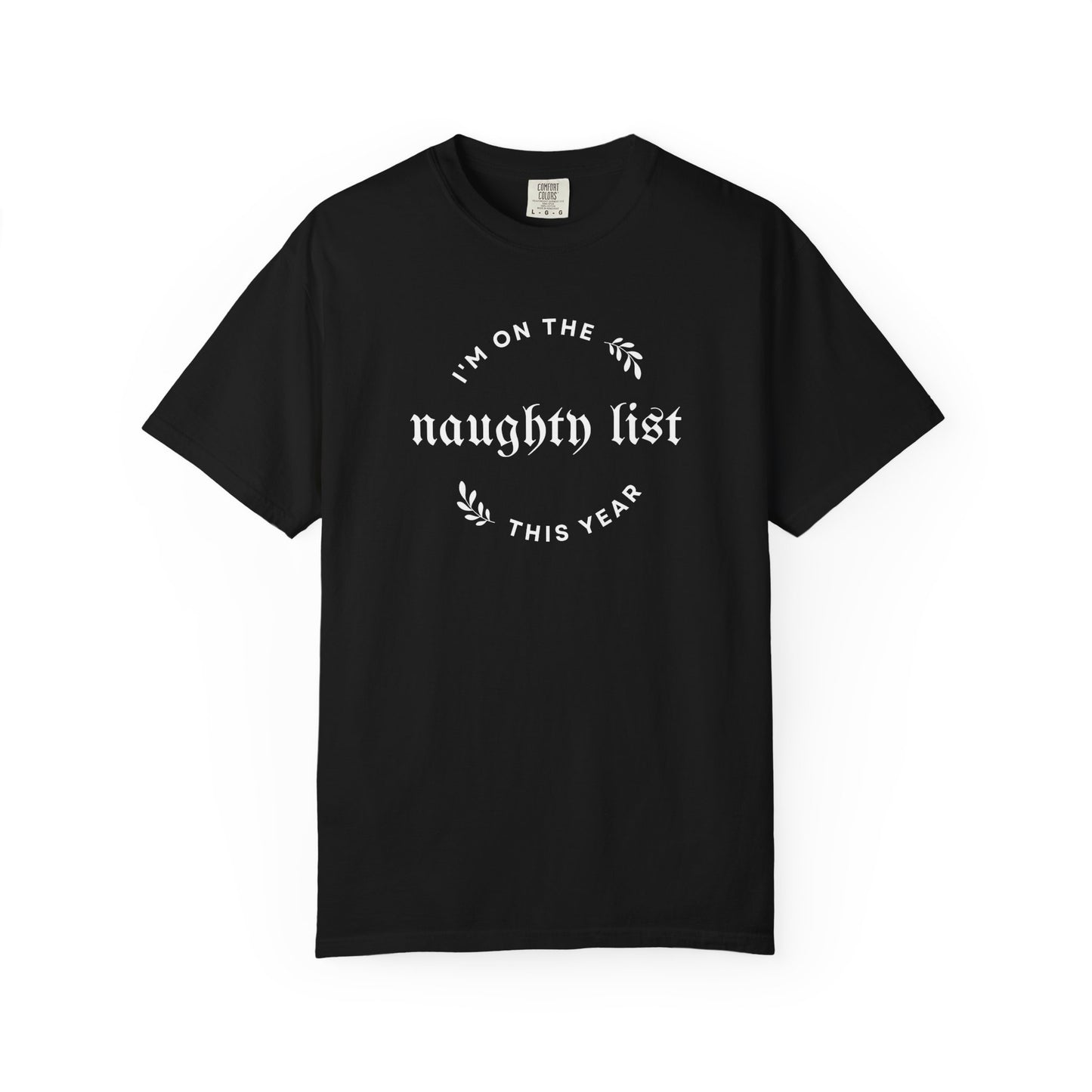 Naughty List Comfort Colors Tee