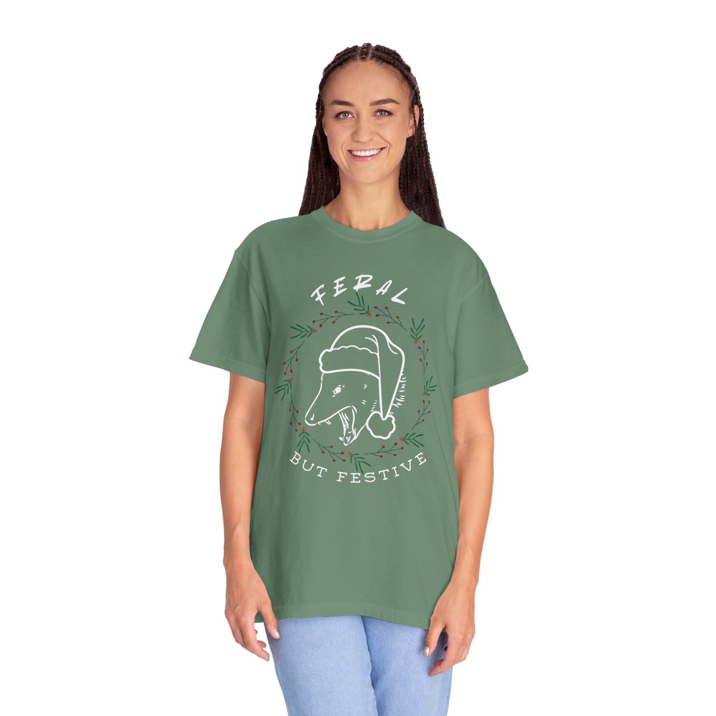 Feral but Festive Comfort Colors Tee