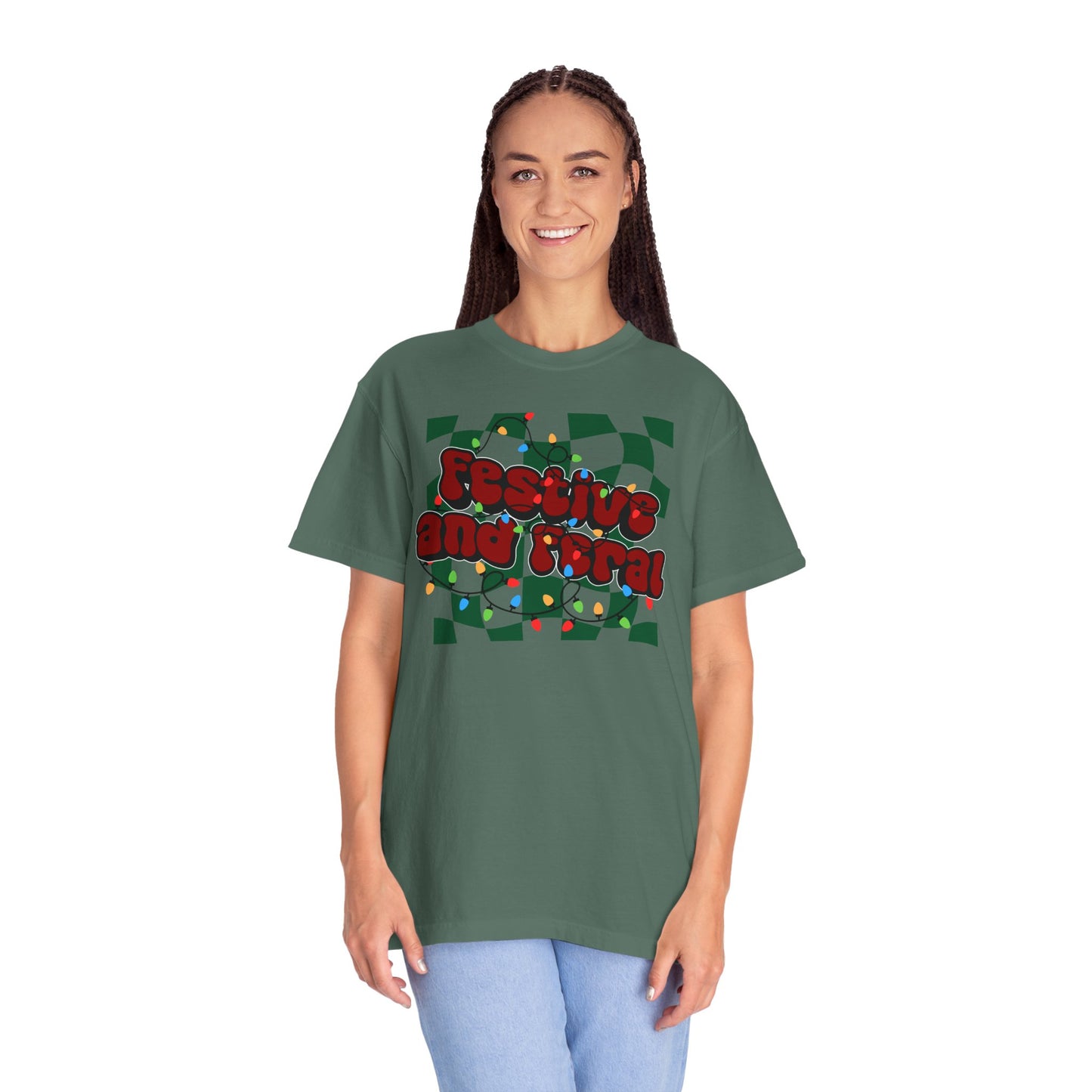 Festive and Feral Comfort Colors Tee
