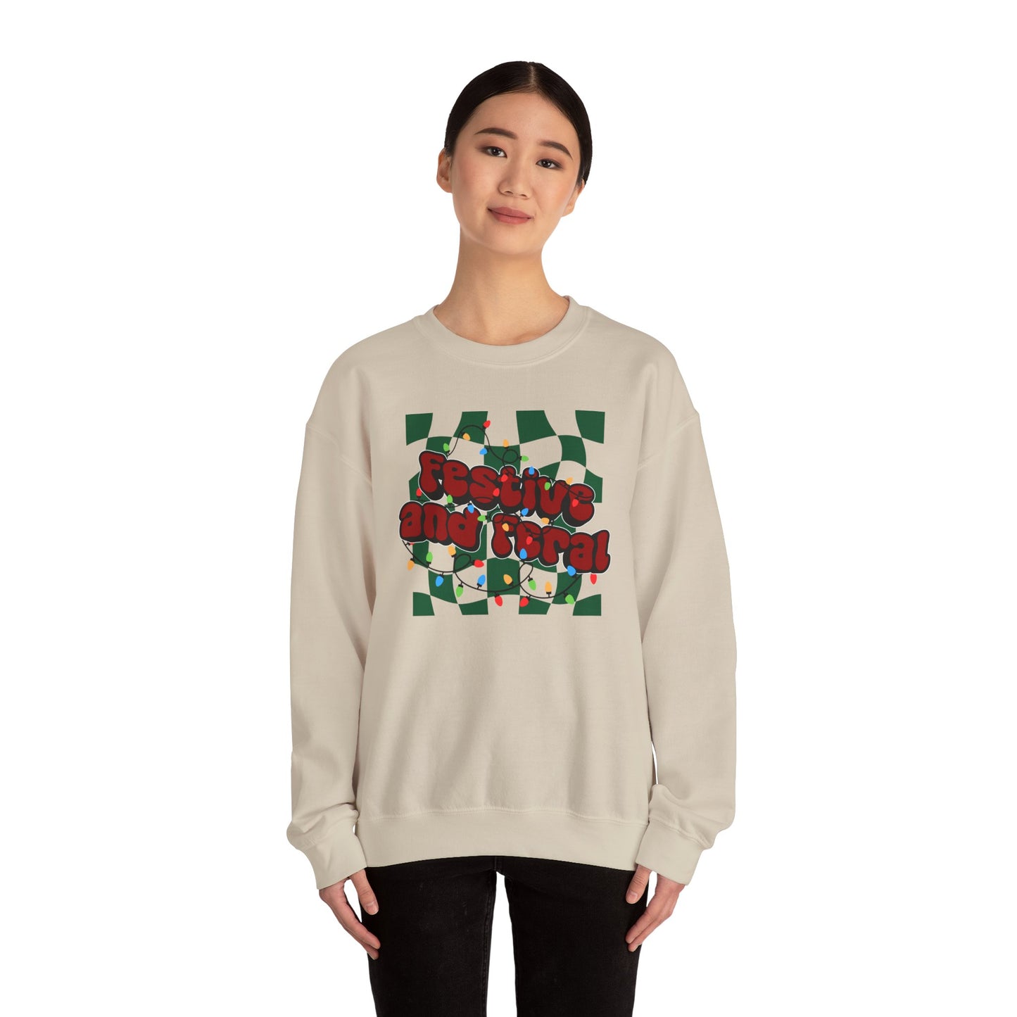 Festive and Feral Crewneck