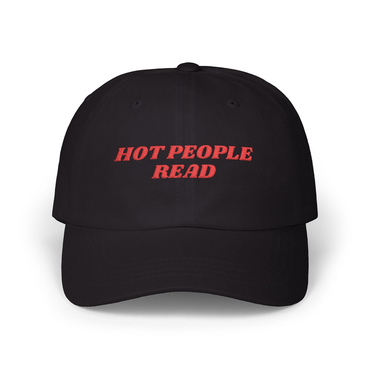 Hot People Read Hat (embroidery)