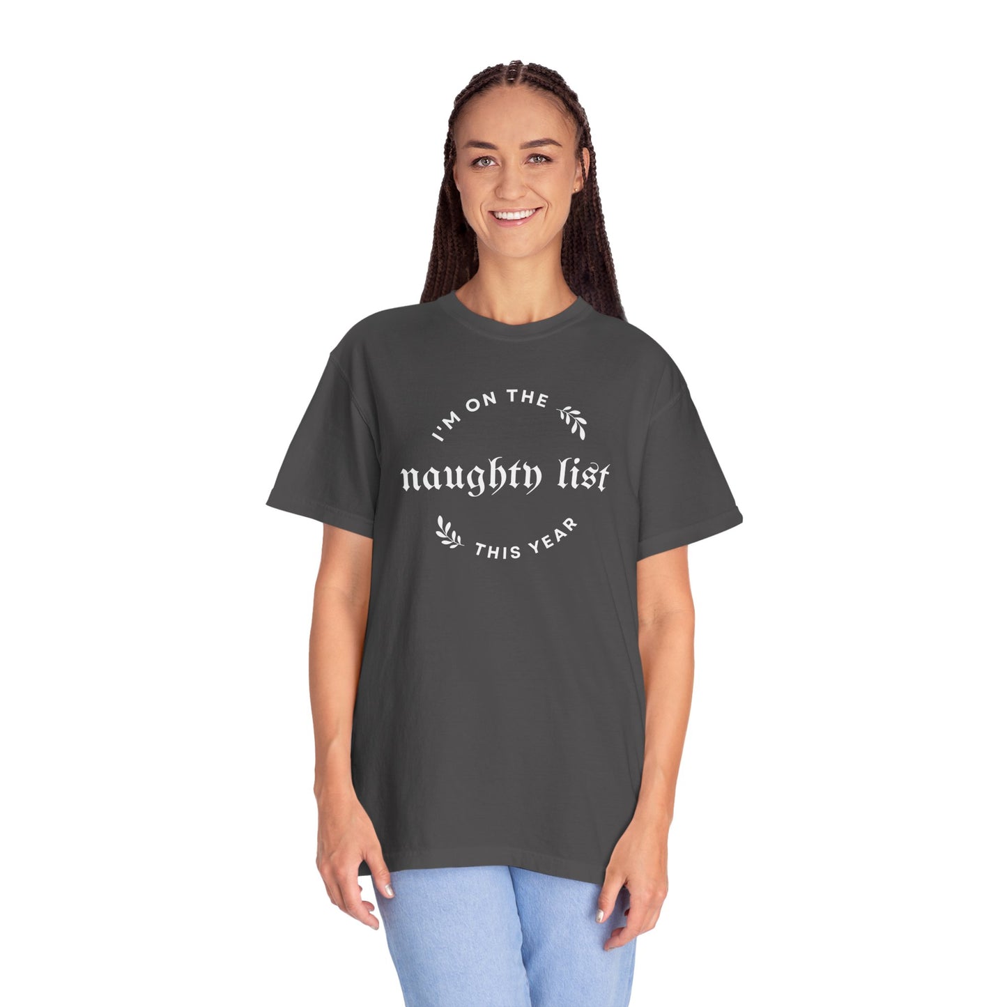 Naughty List Comfort Colors Tee