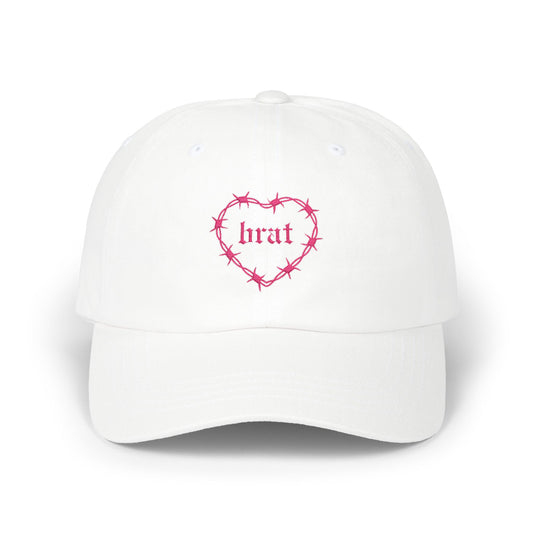 Brat Hat (Embroidery- Pink)