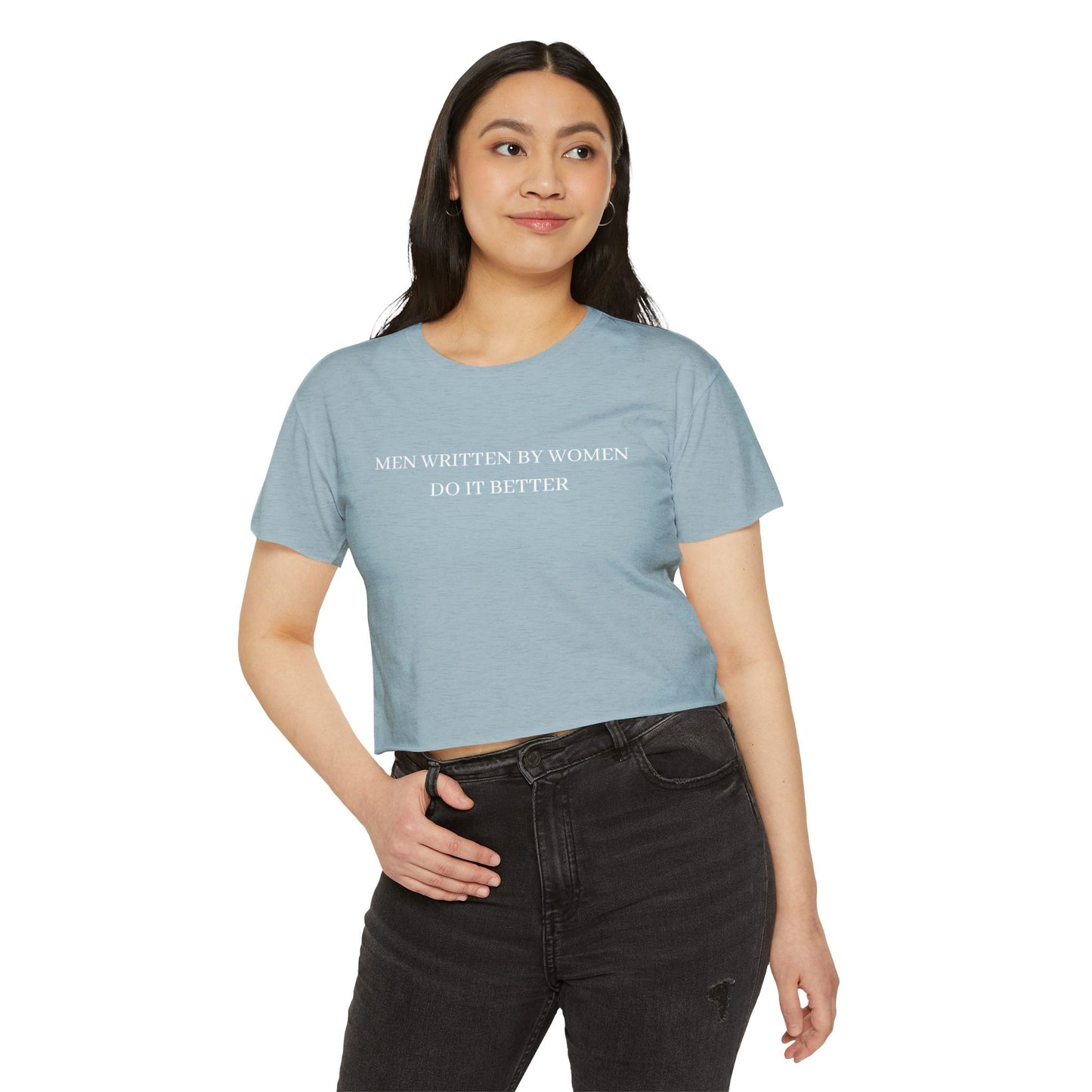 Men Written by Women Crop Top
