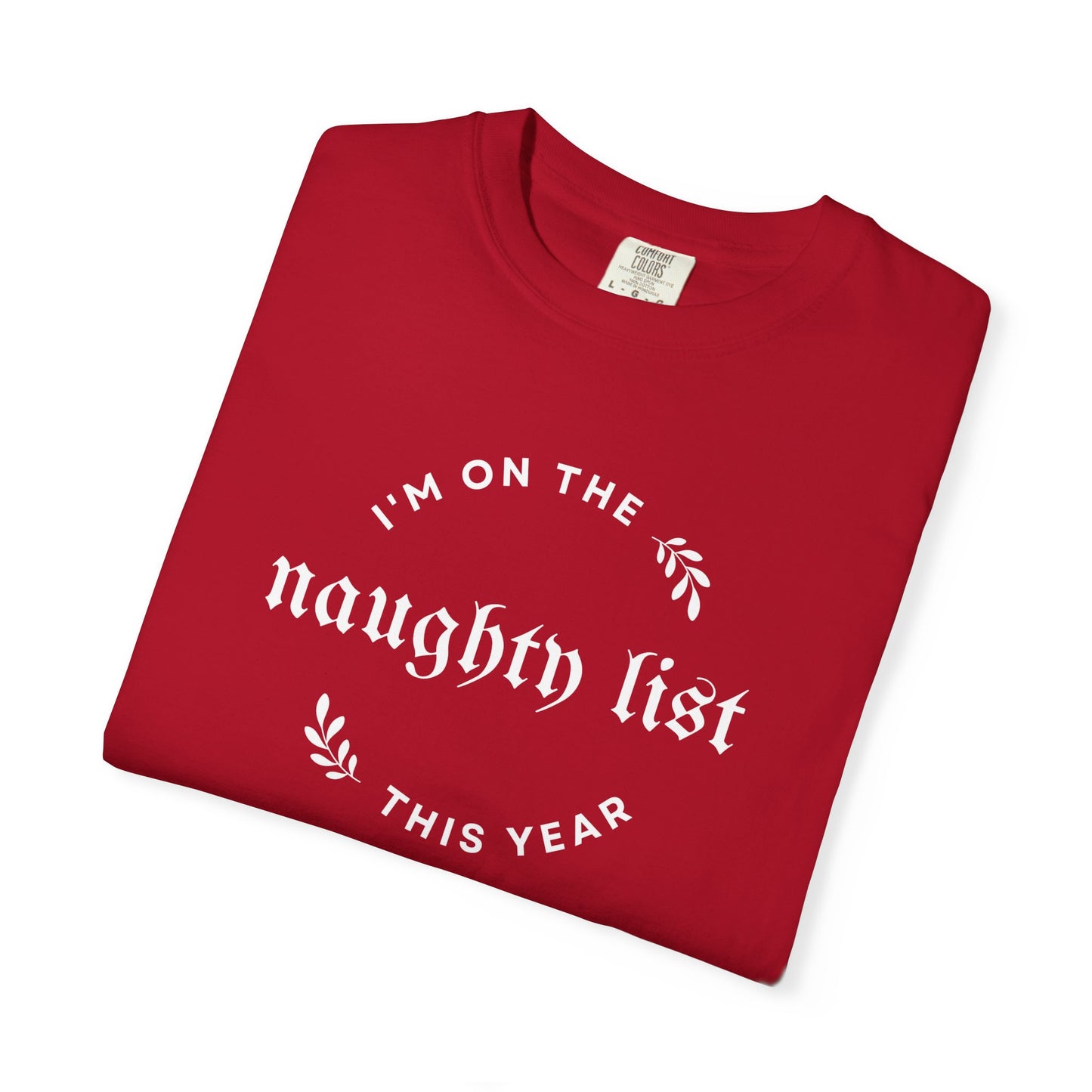 Naughty List Comfort Colors Tee