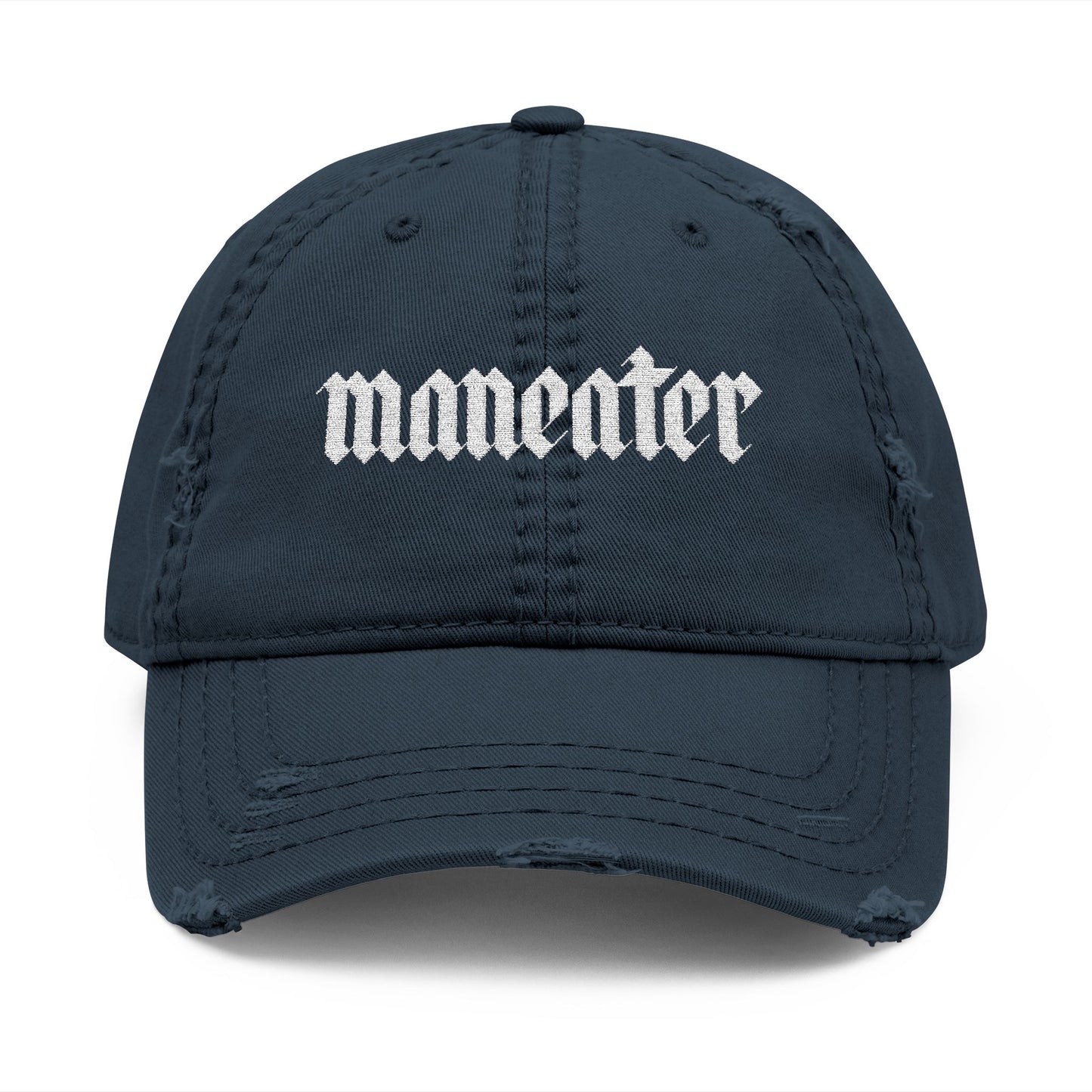 Maneater Distressed Hat (Embroidered)
