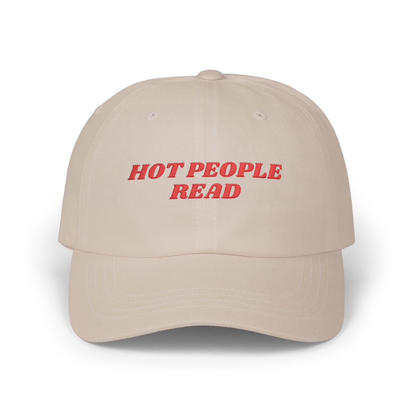 Hot People Read Hat (embroidery)