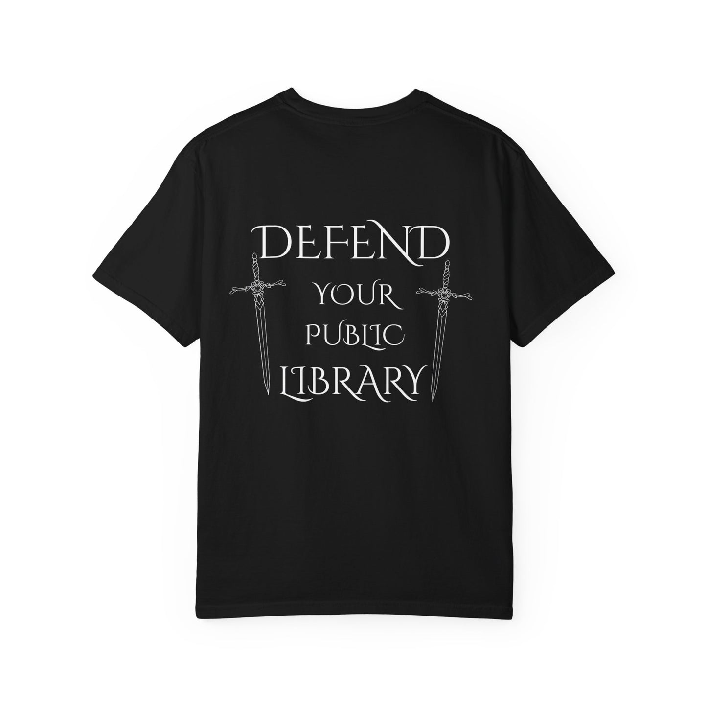 Defend Your Library Comfort Colors Tee