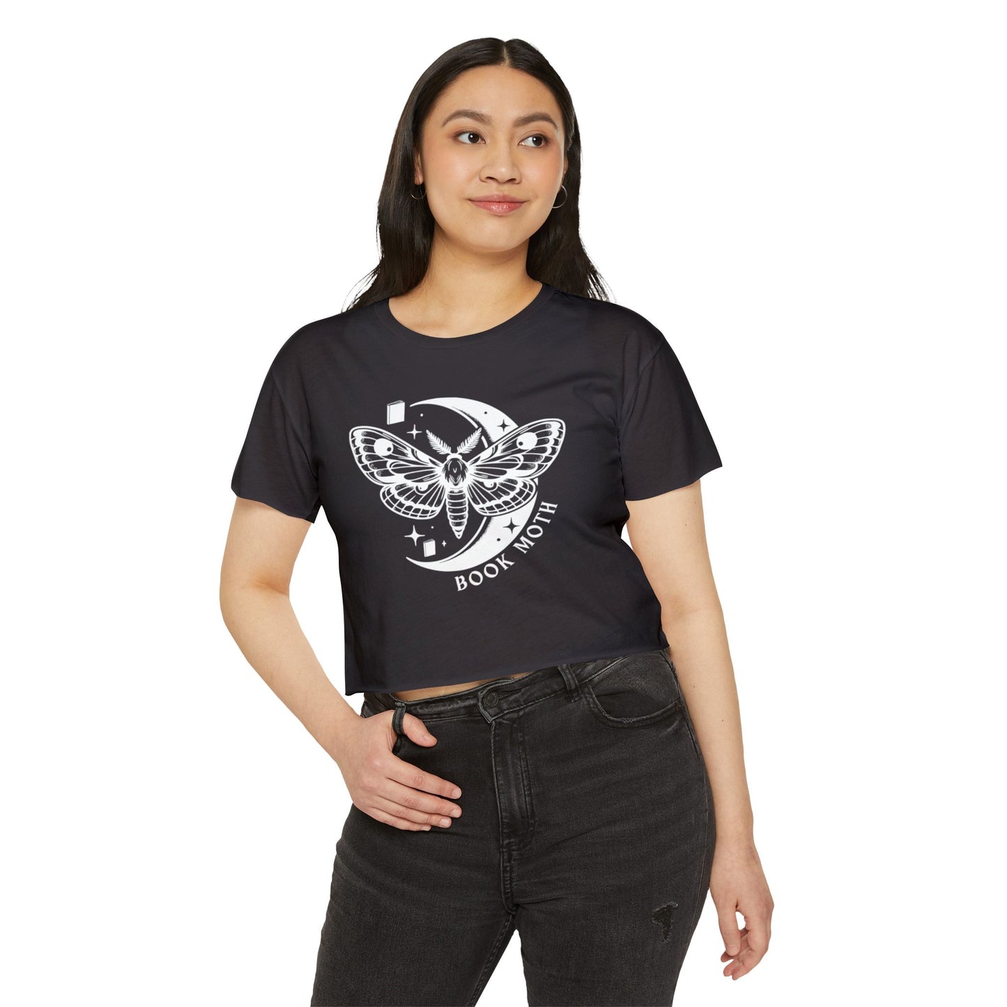 Book Moth Crop Top