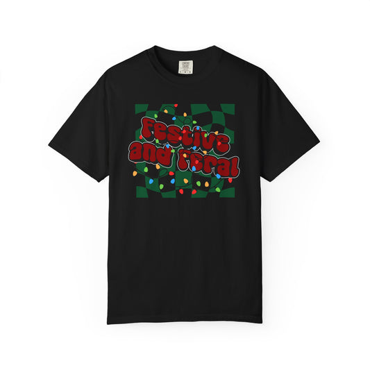 Festive and Feral Comfort Colors Tee