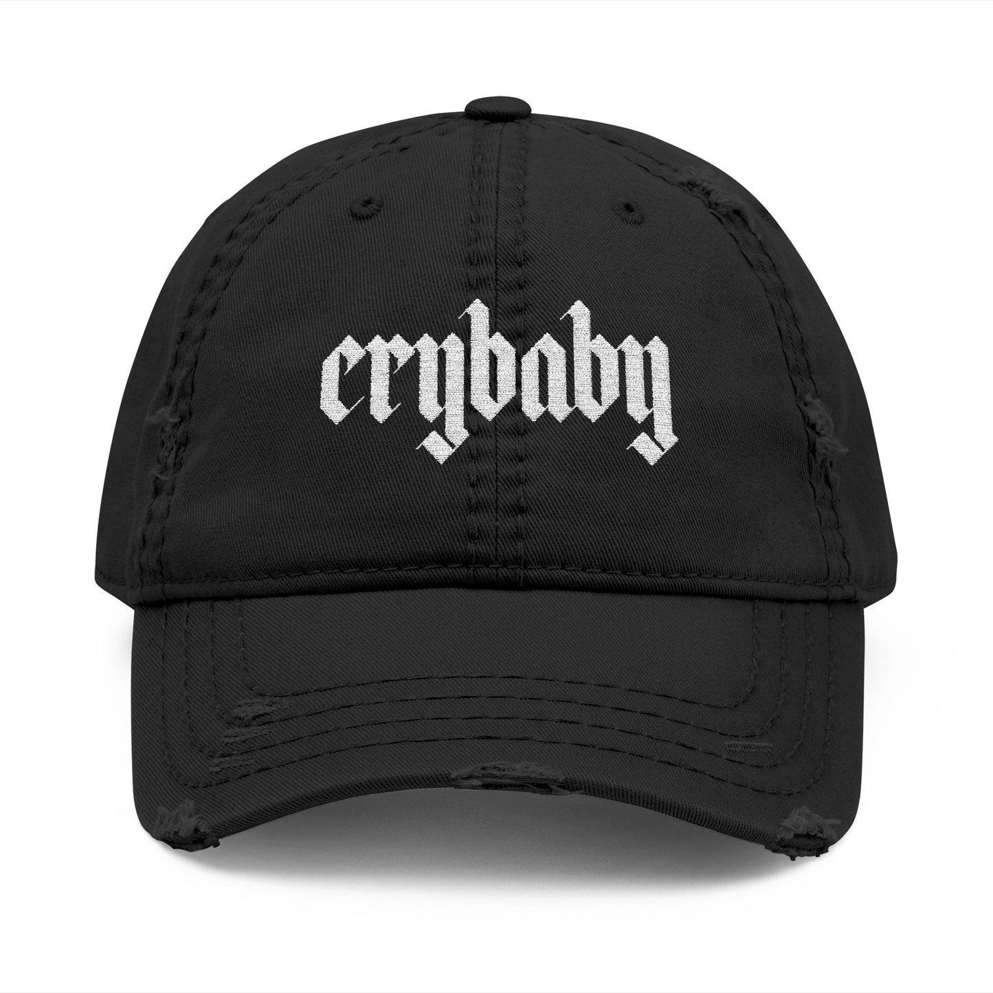 Crybaby Distressed Hat (Embroidered)