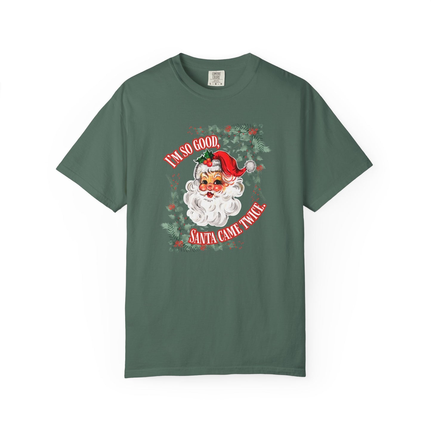 Santa's Coming Comfort Colors Tee