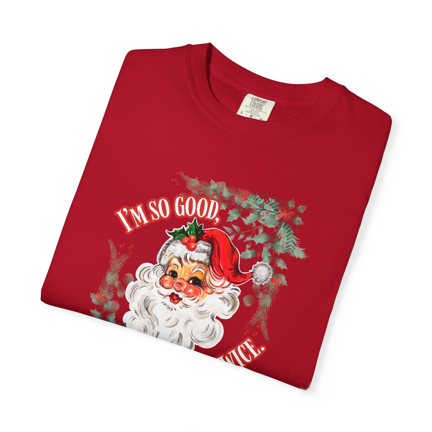 Santa's Coming Comfort Colors Tee