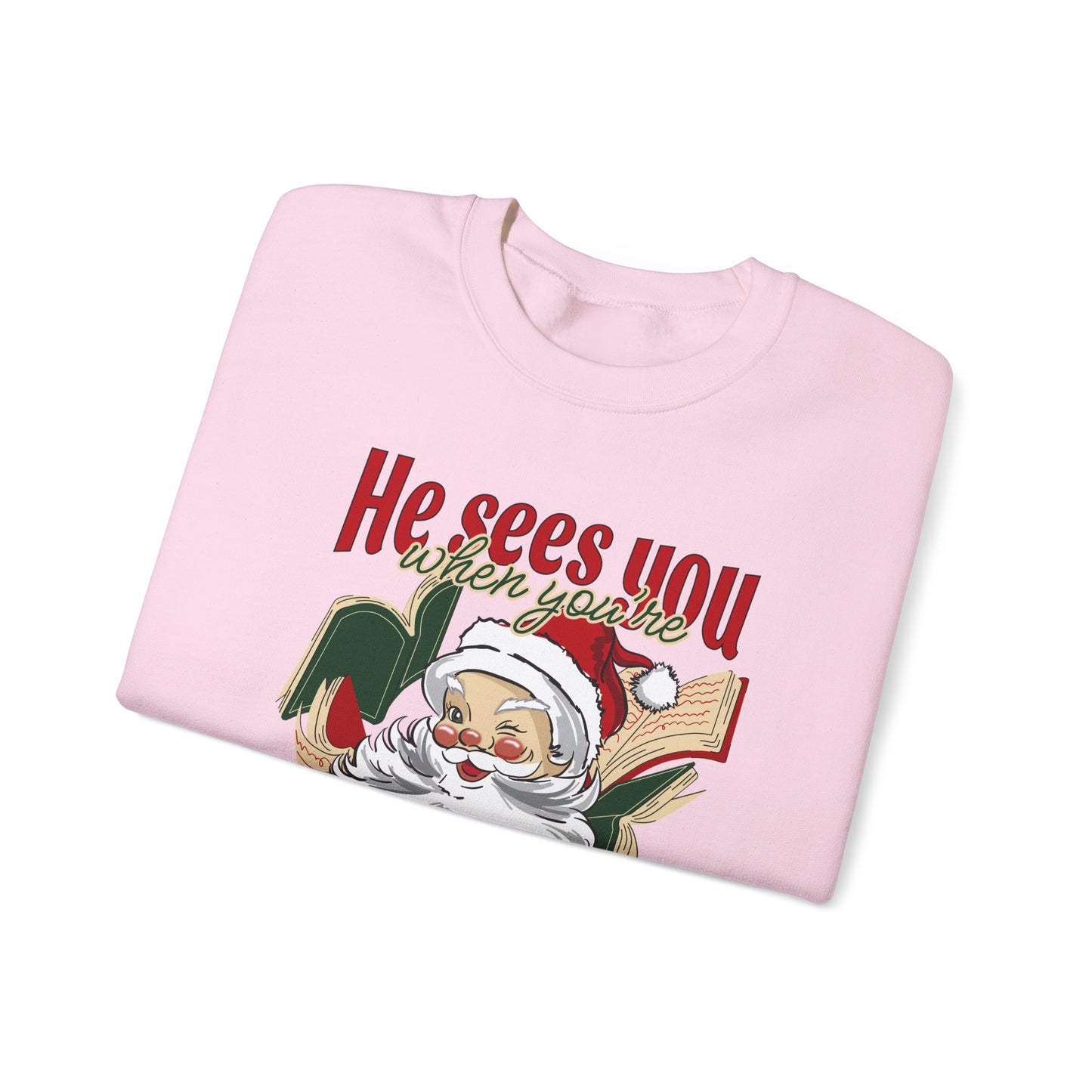 He Sees You Crewneck