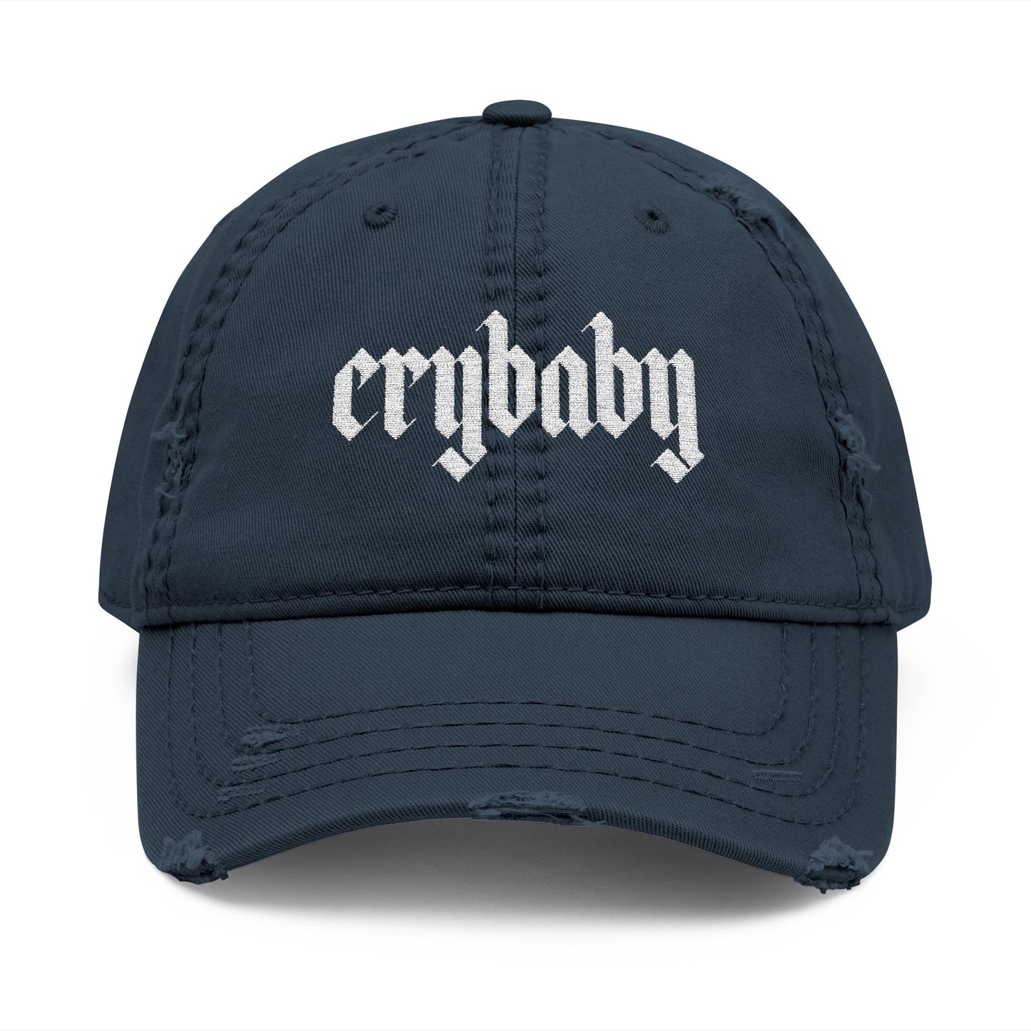 Crybaby Distressed Hat (Embroidered)