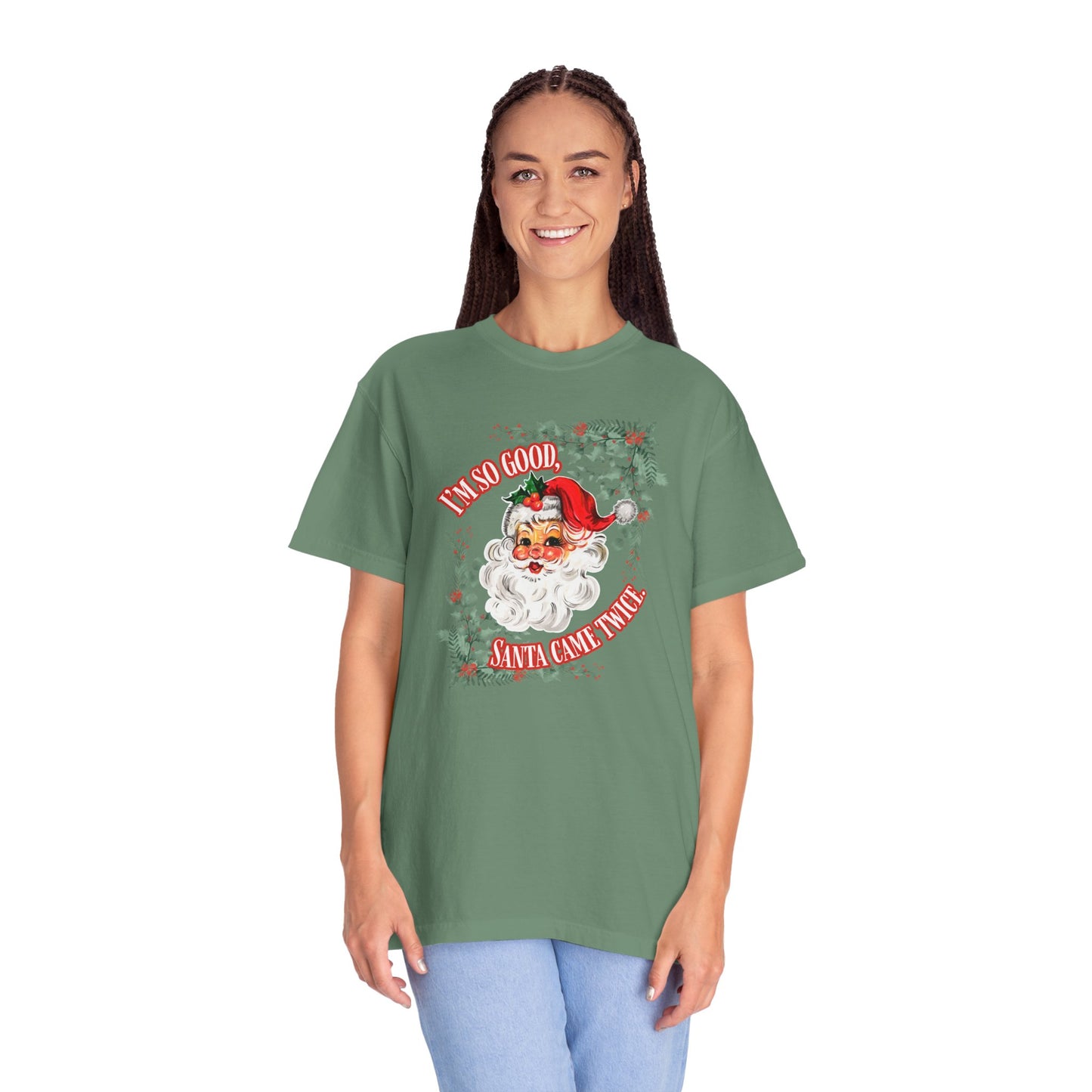 Santa's Coming Comfort Colors Tee