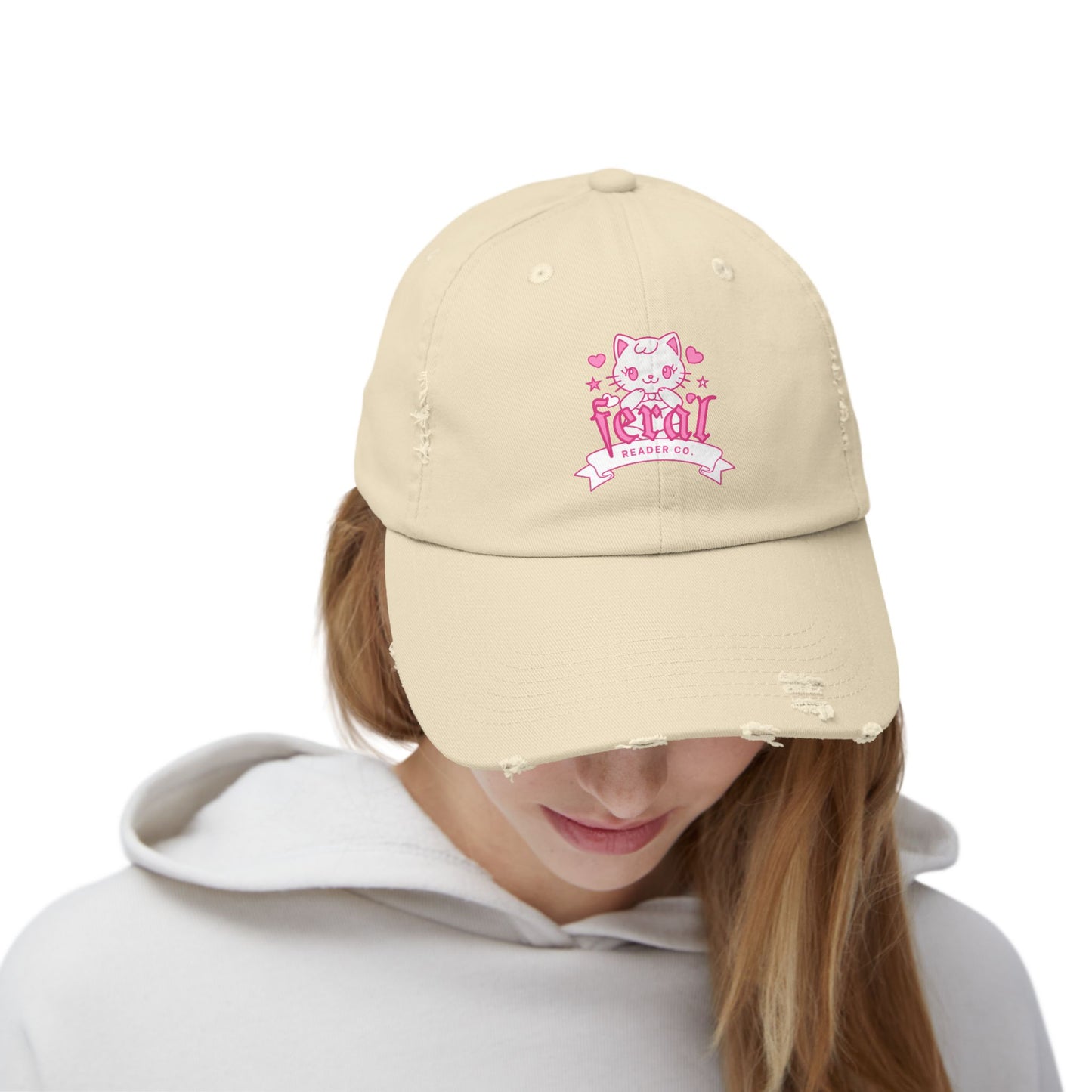 Kitty Distressed Hat