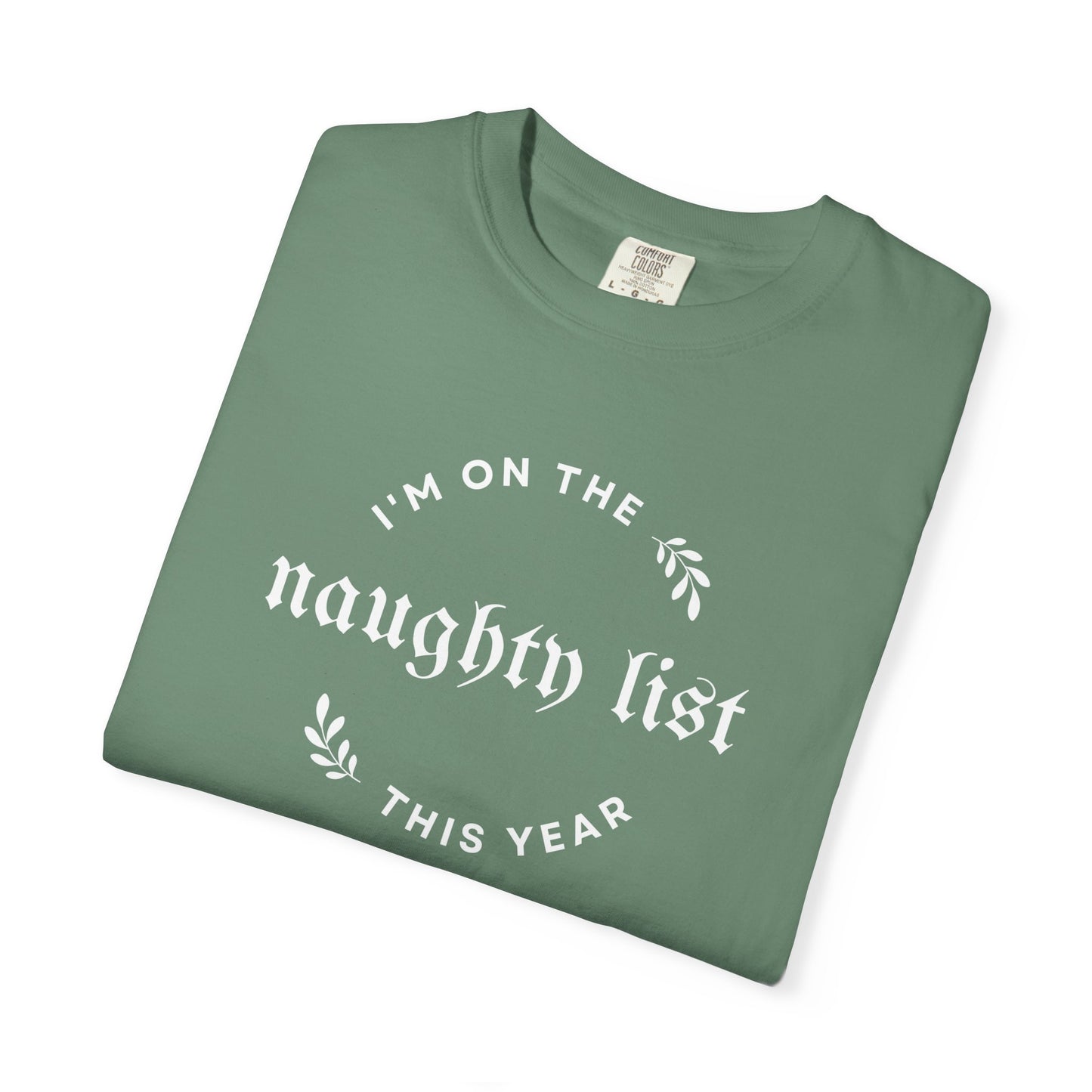 Naughty List Comfort Colors Tee
