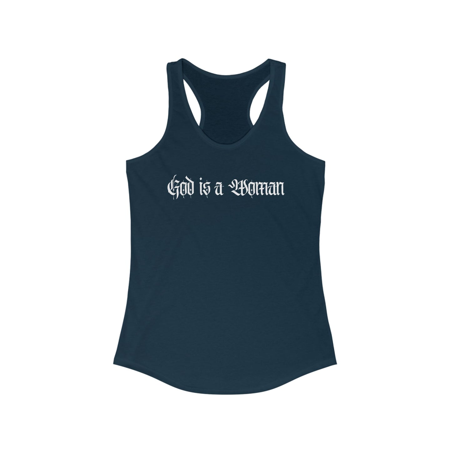 God is a Woman Racerback Tank