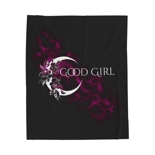 Side of the Moon Velveteen Plush Blanket