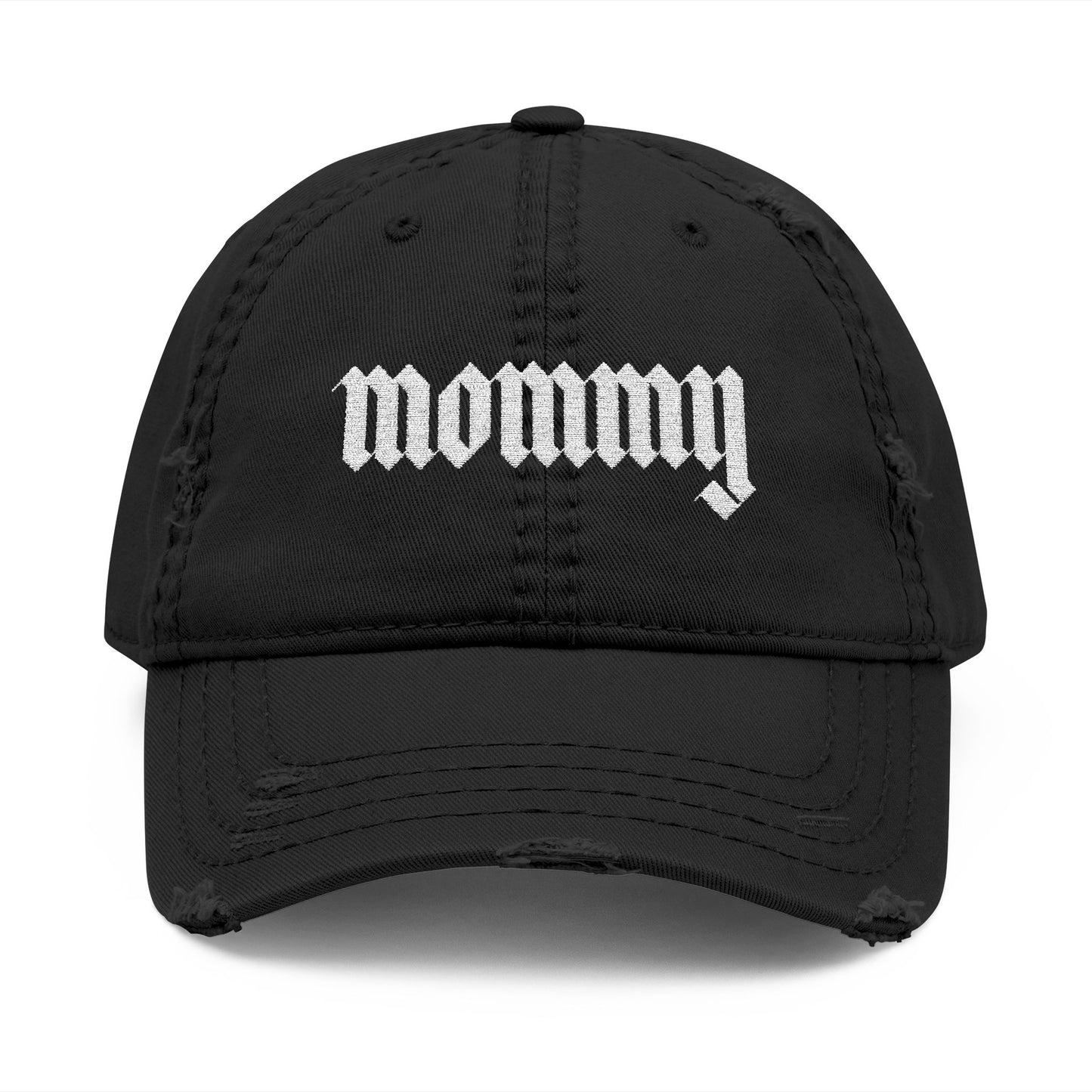 Mommy Distressed Hat (Embroidery)
